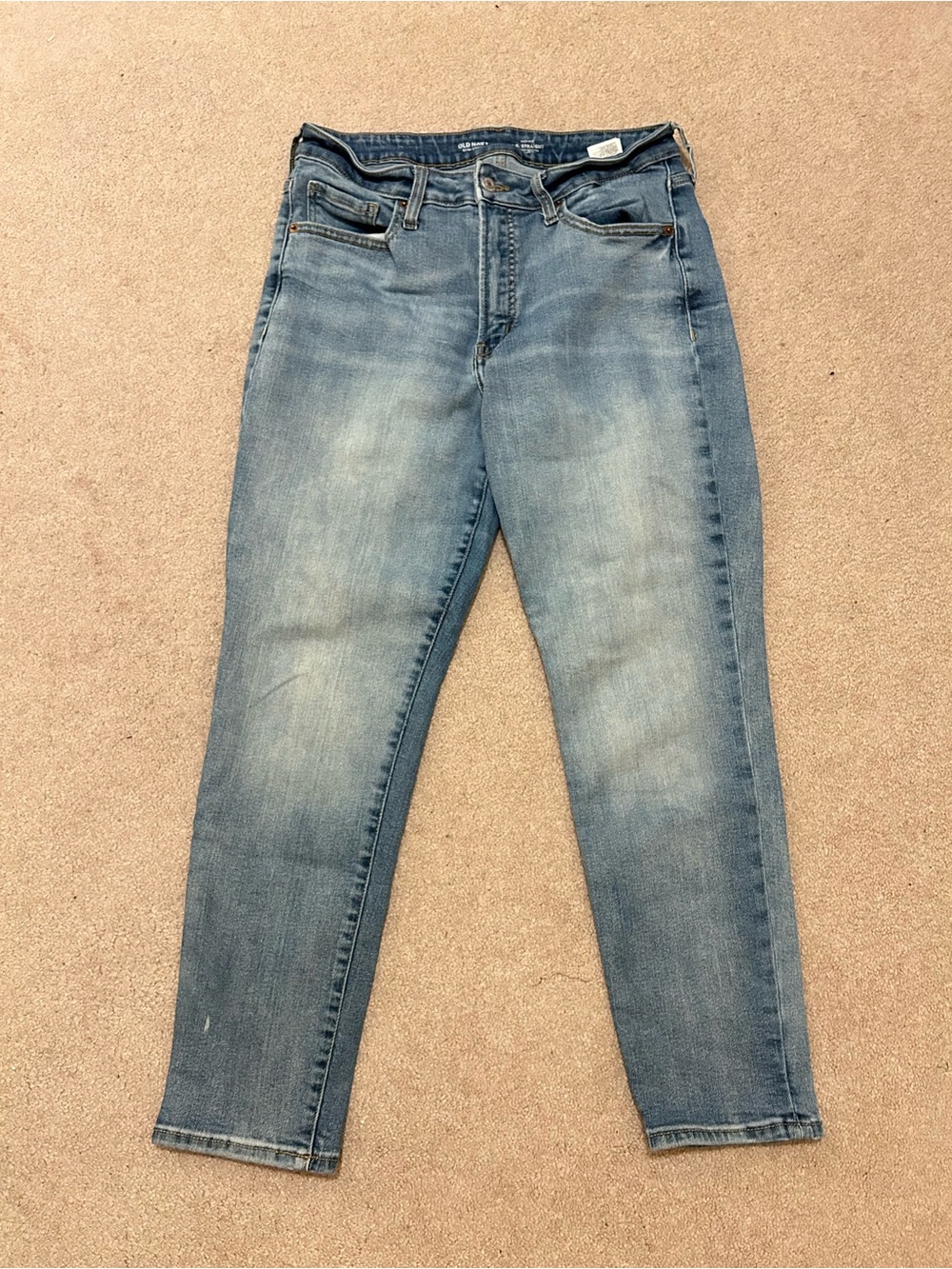 Old Navy OG Straight Ladies Light Blue Stretch Jeans